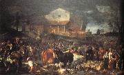 CRESPI, Giuseppe Maria The Fair at Poggio a Caiano china oil painting reproduction